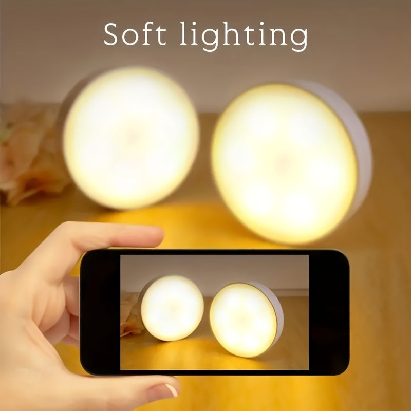 USB Rechargeable Touch LED Night Light: Soft Light, USB Rechargeable, Energy Saving, Suitable for Bedroom, Kitchen, Bathroom, Living Room, Office, Desk, Bookshelf, And More