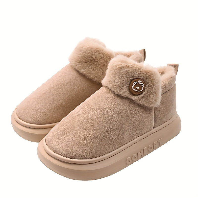 Cozy & Stylish Women's Snow Boots - Plush Lined, Thick Sole, Slip-Resistant for Winter Outdoor Comfort