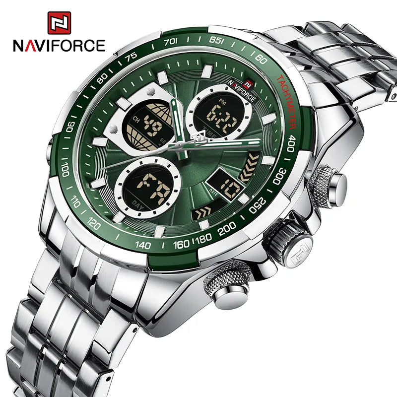 NAVIFORCE New Business Men's Watches Analog Digital Sports Waterproof Wrist Watch Luminous Quartz Male Clock Relogio Masculino