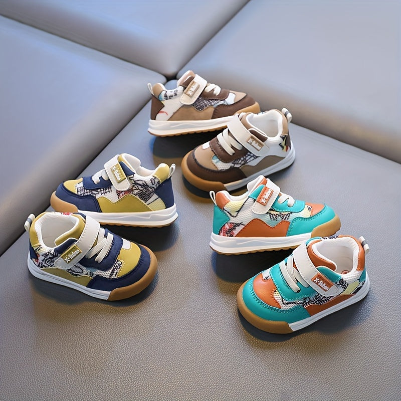 New Spring And Autumn Styles for Boys And Girls 1-2 Years Old Baby Breathable Double-Layer Mesh Walking Shoes Rubber Soft Sole Sports Shoes